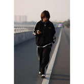 Unisex Jacket Autumn Sports Stand Collar Jacket Men's and Women's Same Style Top Loose Half Zipper Jacket