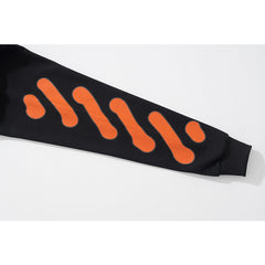 OW hoodie cartoon character arrow pattern hooded