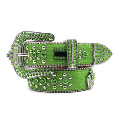 Hip-hop punk rhinestone belt crown rhinestone