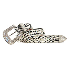 Hip-hop punk rhinestone belt for men and women neutral
