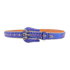 Hip-hop punk rhinestone belt skull punk style