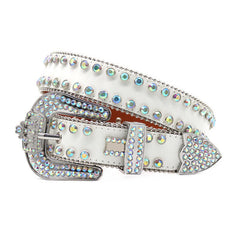 Hip-hop punk rhinestone belt rhinestone crown