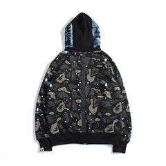 Bathing Ape Hoodie Luminous Star Print Jacket