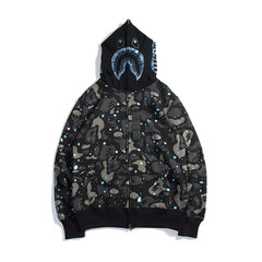 Bathing Ape Hoodie Luminous Star Print Jacket