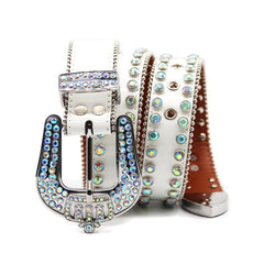 Hip-hop punk rhinestone belt rhinestone crown
