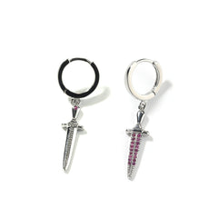 Earrings Zircon Sword Pendant Earrings Spectrum Armament