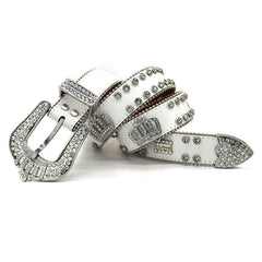 Hip-hop punk rhinestone belt crown rhinestone