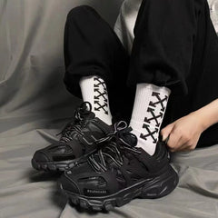 OW whtie Socks XX stripe pattern