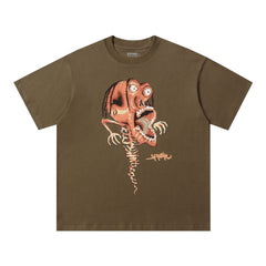 Travis Scott T-Shirt Crew Neck Short Sleeve Loose Lightning T-Shirt