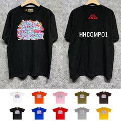 Gallery Dept T Shirt Retro Printed Loose Short-Sleeved Shirt