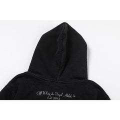 OW hoodie Color Portrait Oil Painting Wash Hood