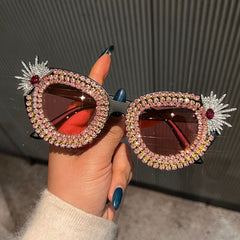 Trendy punk glasses retro uv protection sunglasses