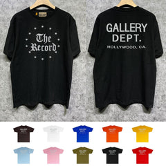 Gallery Dept T Shirt Retro Printed Loose Short-Sleeved Shirt