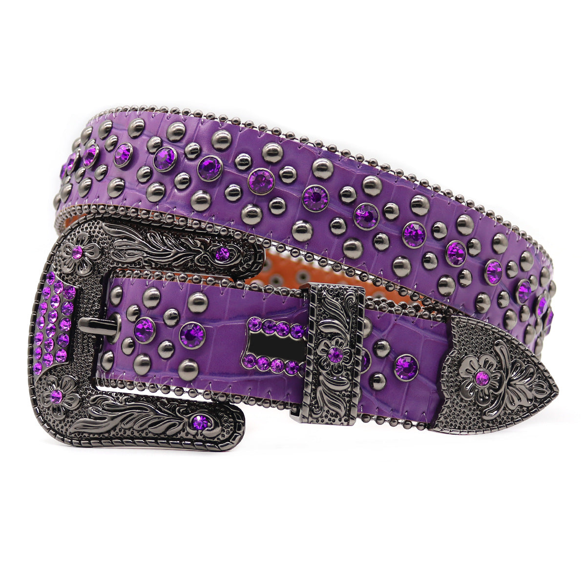 Hip-hop punk rhinestone belt punk hot girl style