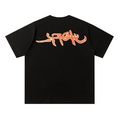 Travis Scott T-Shirt Crew Neck Short Sleeve Loose Lightning T-Shirt