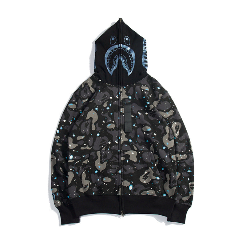 Bathing Ape Hoodie Luminous Star Print Jacket