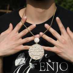 Jewelry selfmade letter pendant full diamond necklace Cannabis Word Up snowflake St. Valentine's Spectrum
