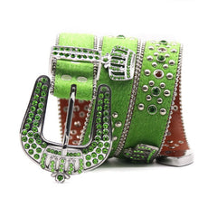 Hip-hop punk rhinestone belt crown rhinestone