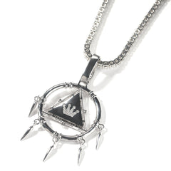 Jewelry Game King Millennium Wisdom Wheel Pendant Necklace Copper Inlaid Zircon Yu-Gi-Oh! Royalty Dog Tags Far East