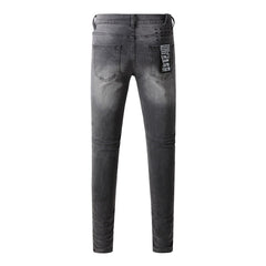 KSUBI Jeans Slim Fit Casual Ripped Jeans