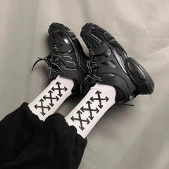 OW whtie Socks XX stripe pattern