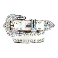 Hip-hop punk rhinestone belt rhinestone crown