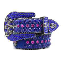 Hip-hop punk rhinestone belt skull punk style