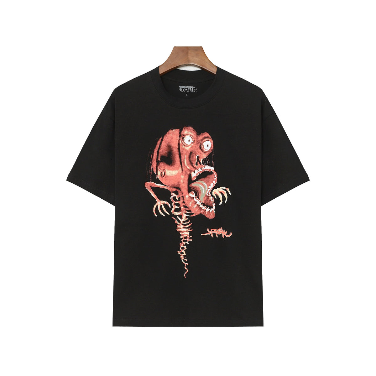 Travis Scott T-Shirt Crew Neck Short Sleeve Loose Lightning T-Shirt