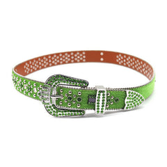 Hip-hop punk rhinestone belt crown rhinestone