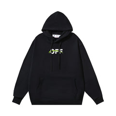 OW hoodie Excavator Pattern Sleeve Hooded