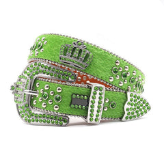 Hip-hop punk rhinestone belt crown rhinestone