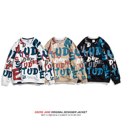 Men Pullover Hoodie Spring Sweater Men's Loose Top