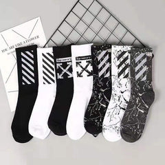 OW whtie Socks XX stripe pattern