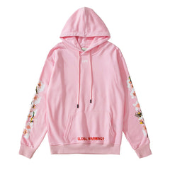 OW  hoodie Bee Flower Arrow pattern hooded