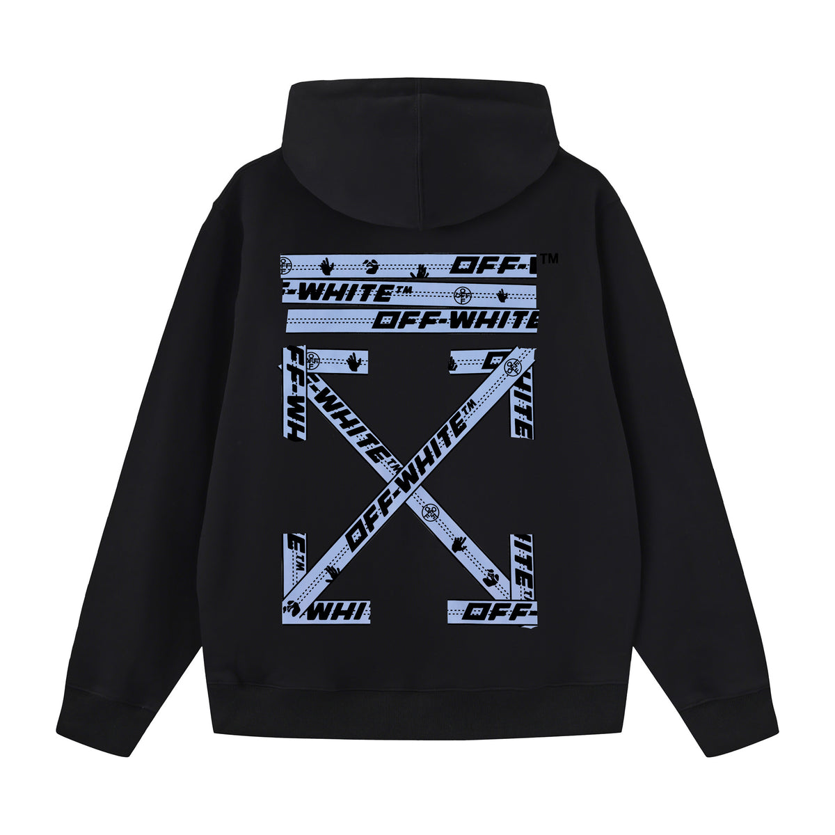 OW  hoodie Palm Letter Arrow Pattern Pullover Hood