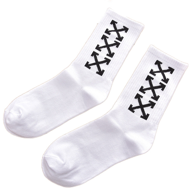 OW whtie Socks XX stripe pattern