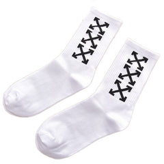OW whtie Socks XX stripe pattern