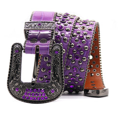 Hip-hop punk rhinestone belt punk hot girl style