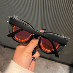 Trendy punk glasses retro uv protection sunglasses